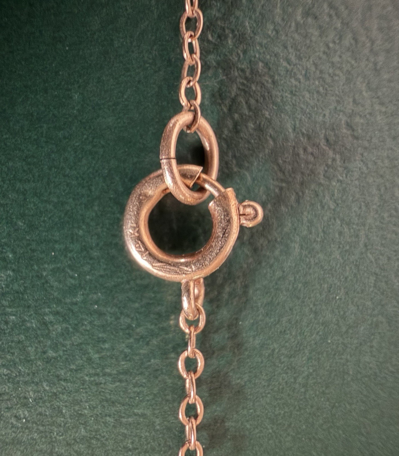 Estate Kabana 14k Yellow Gold Turquoise Teardrop Pendant & 14k Chain Necklace