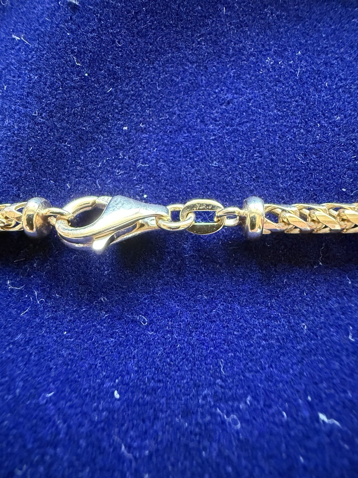 14k Yellow Gold 3mm Diamond Cut Franco Chain Necklace 22in