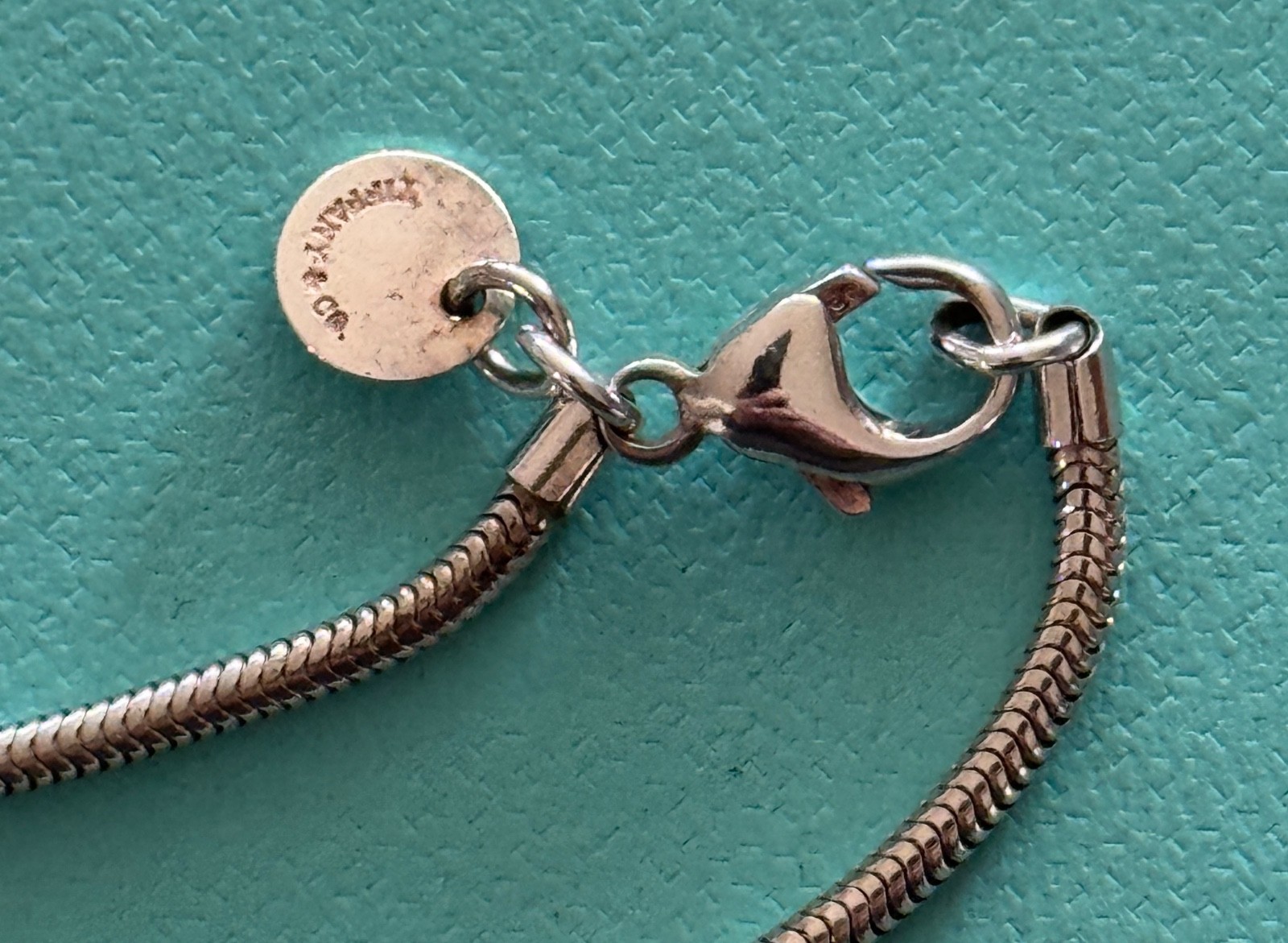 Tiffany & Co Heart Pendant With Necklace 18″ Sterling Silver 925 & 18k Gold