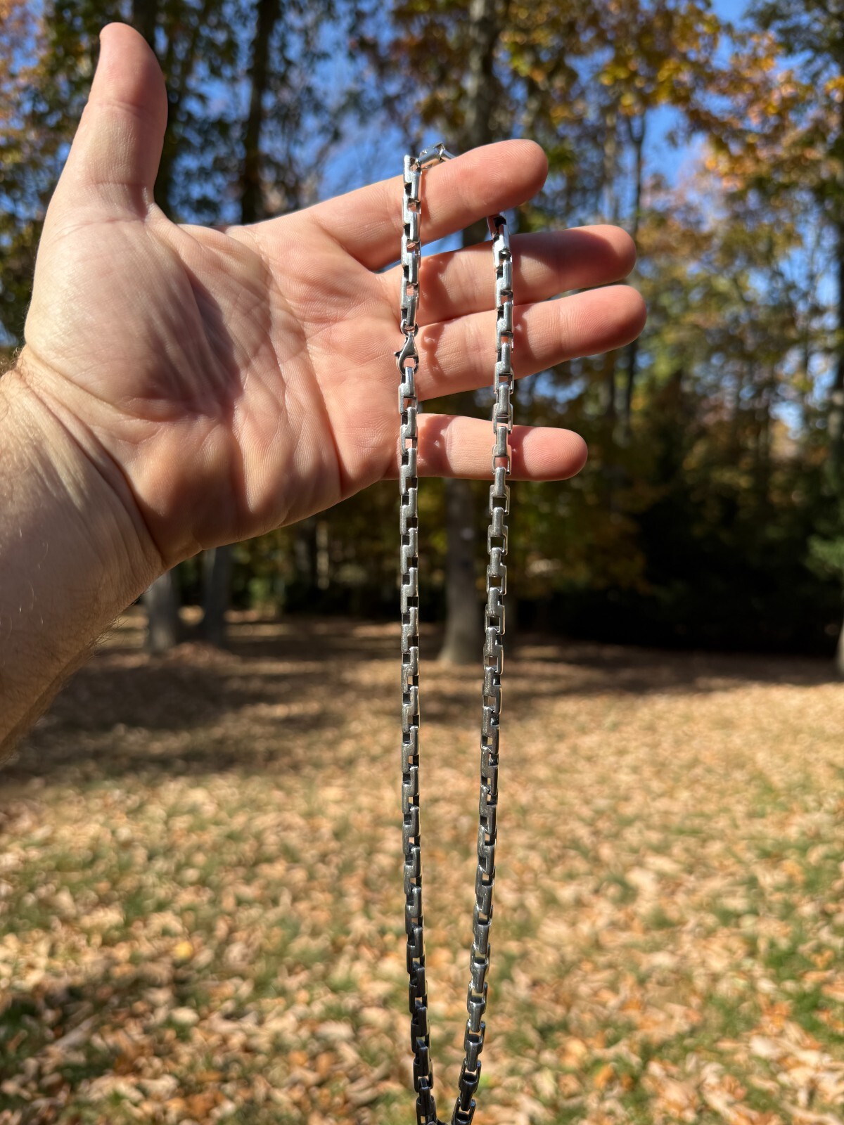 Handmade Custom 6mm Bullet Rolo Chain Necklace Real 925 Sterling Silver Oxidized