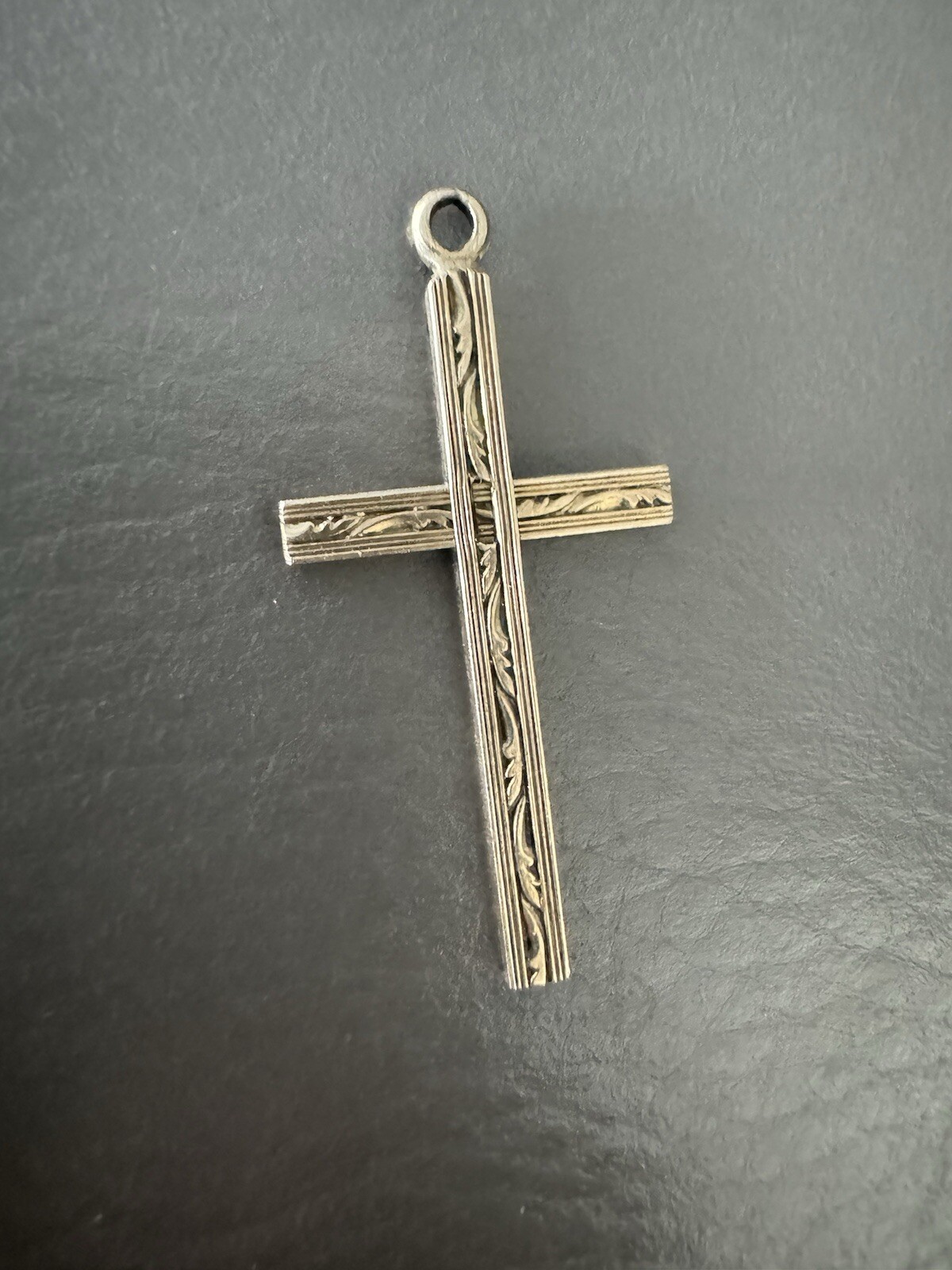 Genuine Vintage 1/20 12kt GOLD FILLED Religious Christian Cross Charm Pendant
