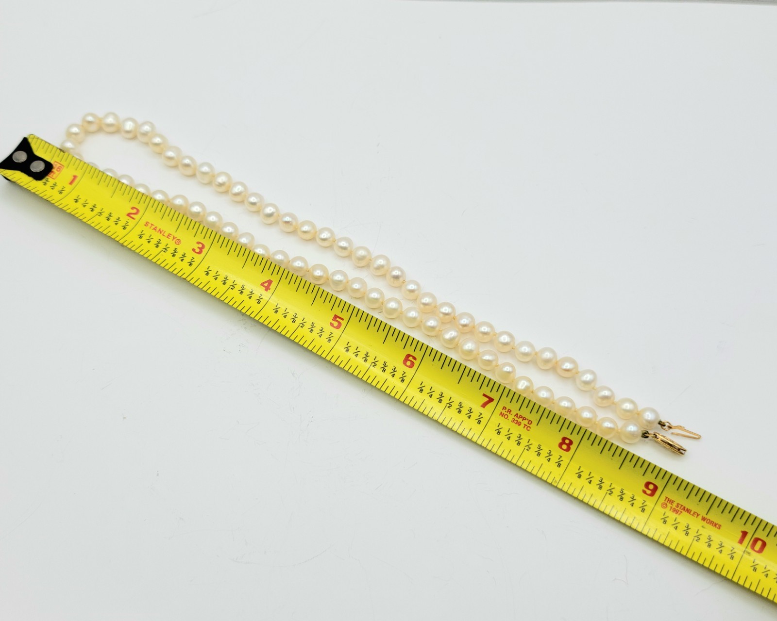 Freshwater Pearls 18″ Necklace 7″ Bracelet + Earrings Set 14K YG Closure