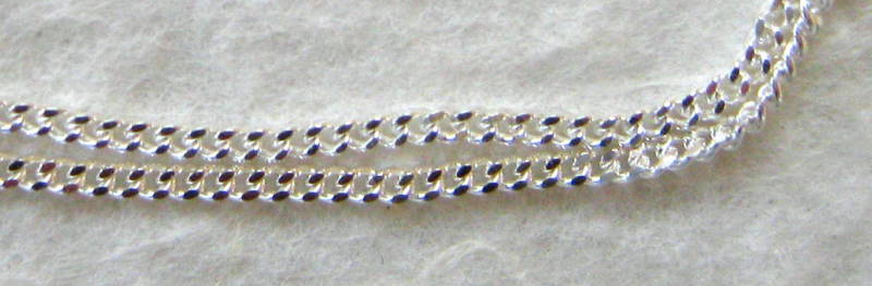 20″ Fancy Box Chain Sterling Silver Necklace – New with Spring Ring Clasp