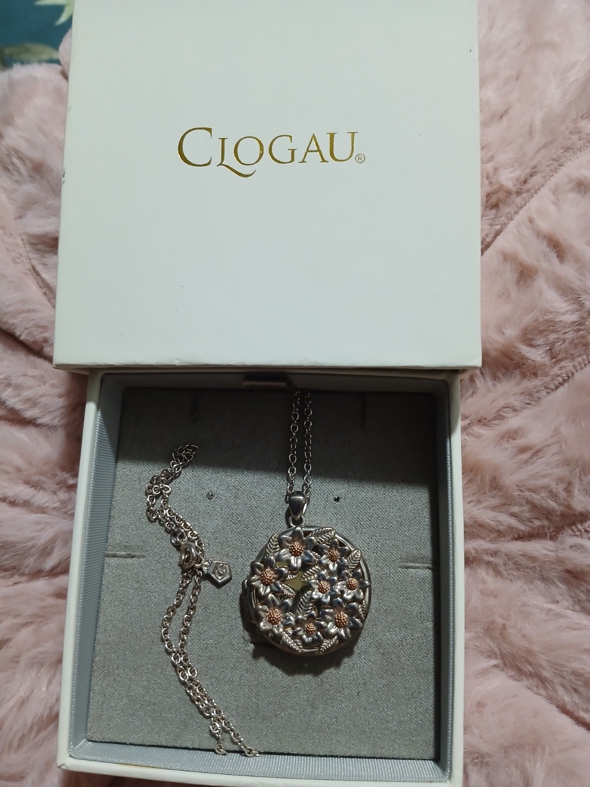 Early Clogau Flower Locket New In Box Never Worn Good Gift Rare Find 🎄