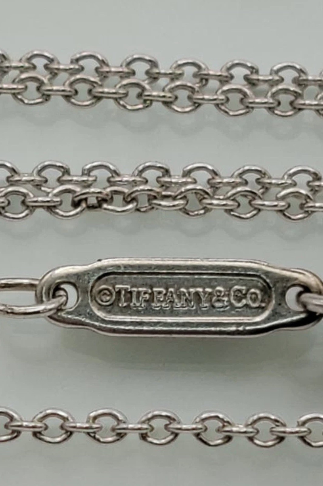 Authentic VTG Tiffany & Co 925 Sterling Silver Cable Link 1g Chain Necklace 16″
