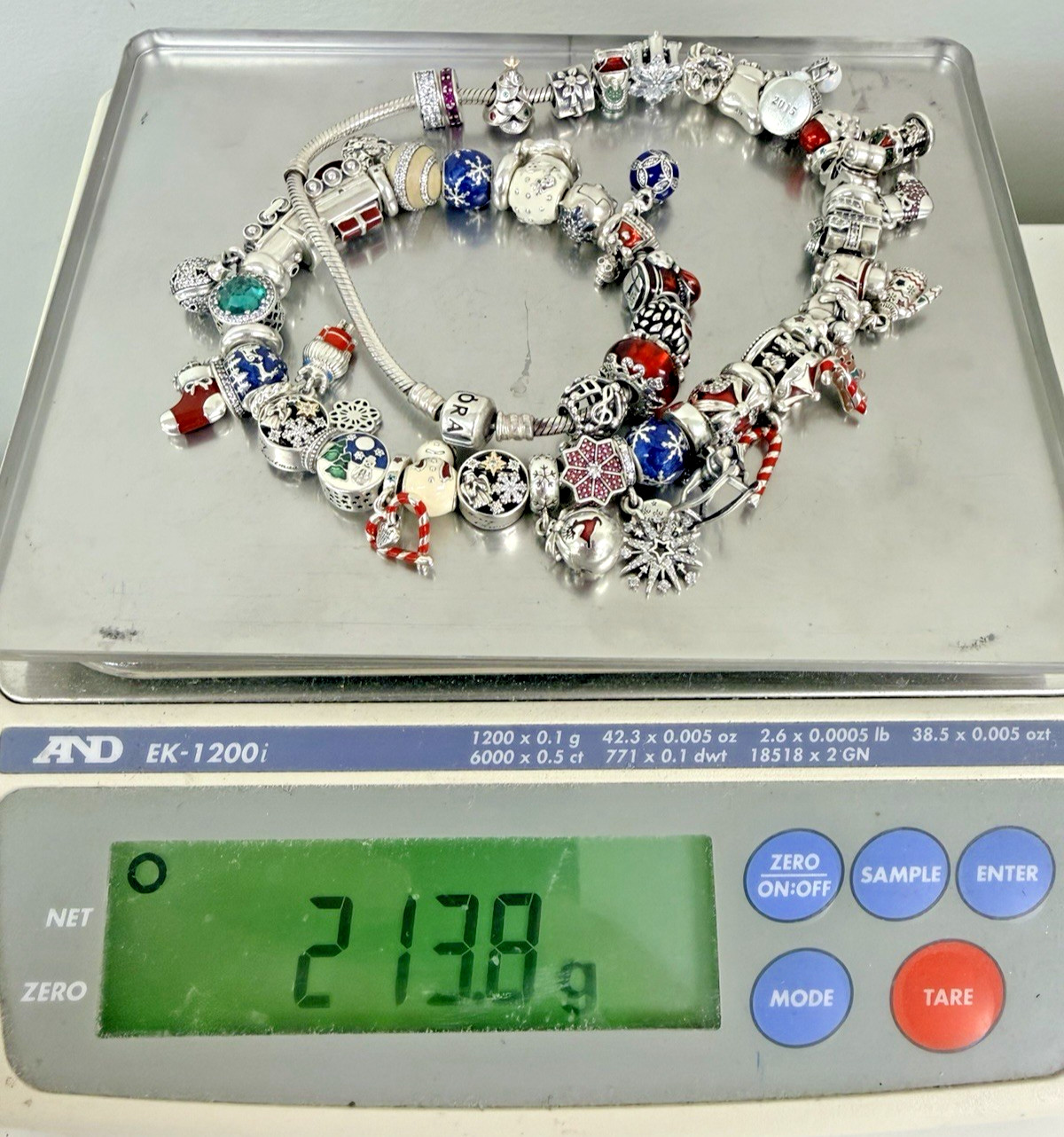 PANDORA ALE 925 Sterling Silver With 52! ALE Charms Necklace! OVER 200 Grams!!