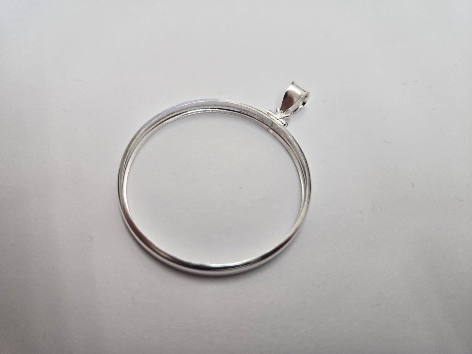 925 Sterling Silver 1 oz Silver Eagle Coin Bezel 40.7mm Screw Top Coin Edge