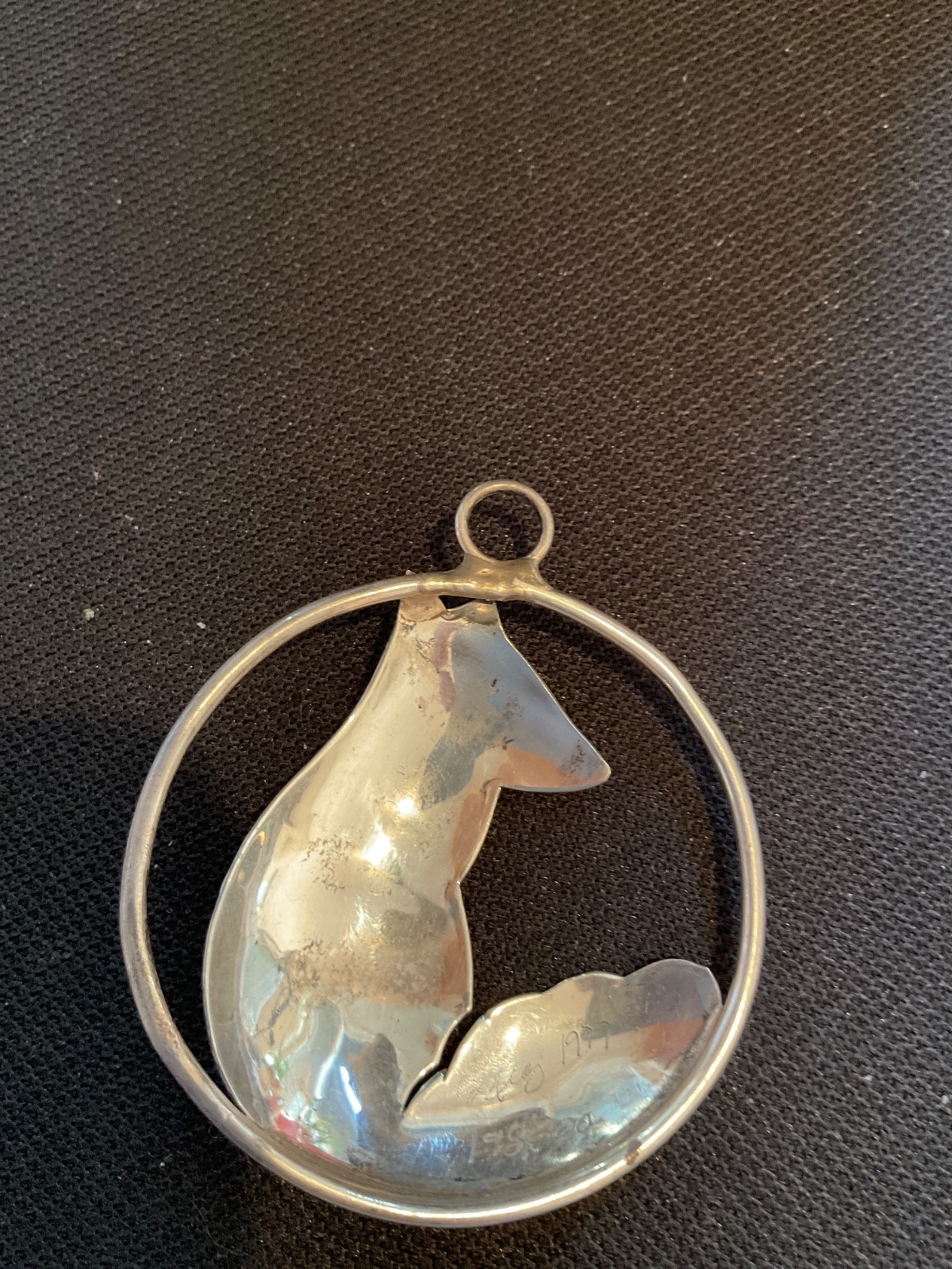 Ed Gray Metal Sculptor Sterling Silver The Little Fox Pendant 198/300