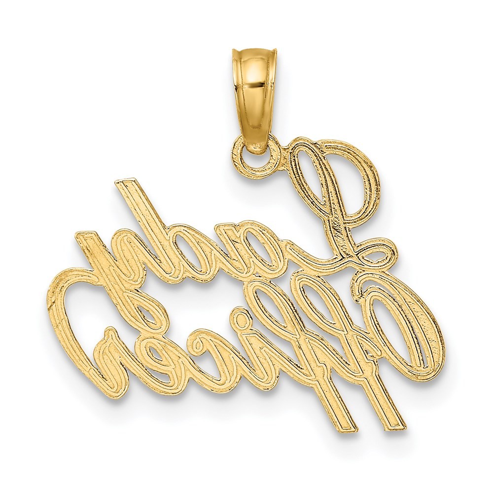 14k Yellow Gold LADY OFFICER Charm Pendant 0.79gm L-0.58 in,W-0.75 in
