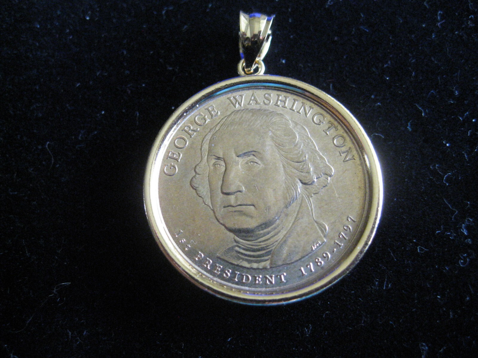 COIN HOLDER & Pendant for COMMEMORATIVE DOLLARS in Sterling Silver YOU CHOOSE