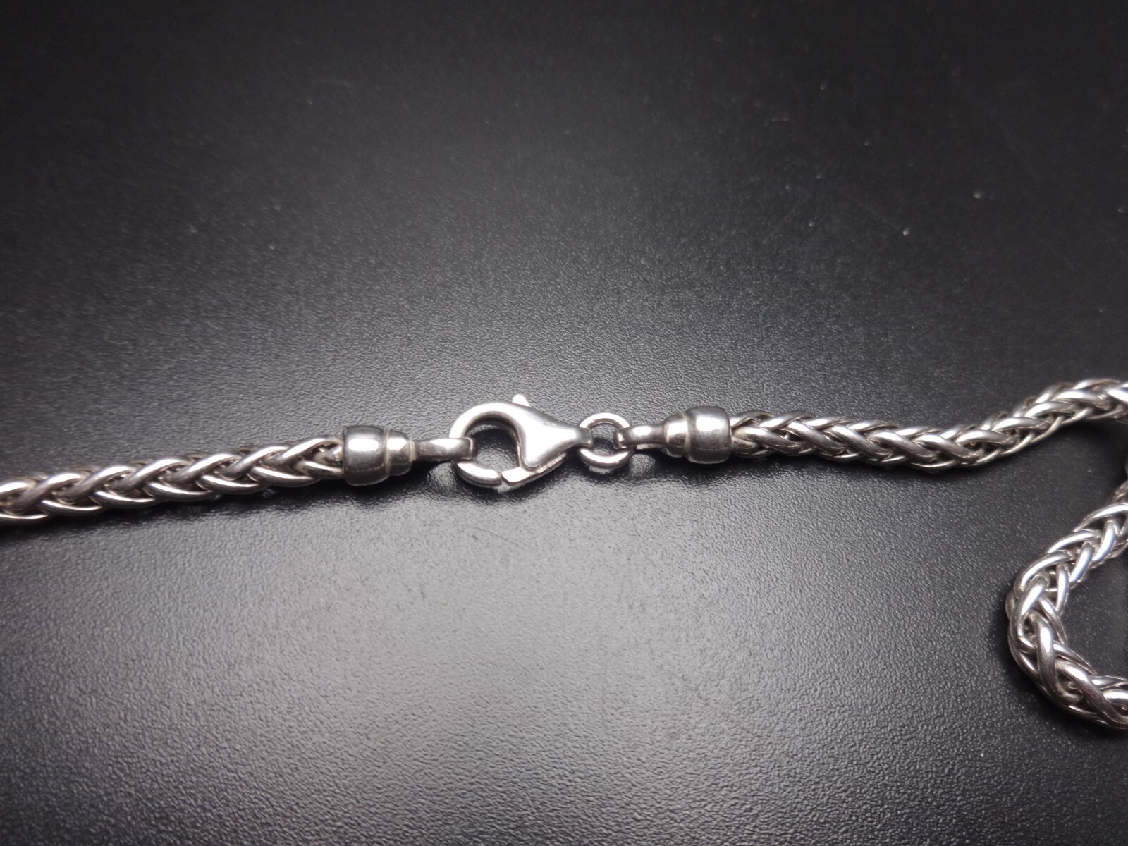 Sterling Silver Rope Chain Choker Charm Starter Necklace 16″ 3mm