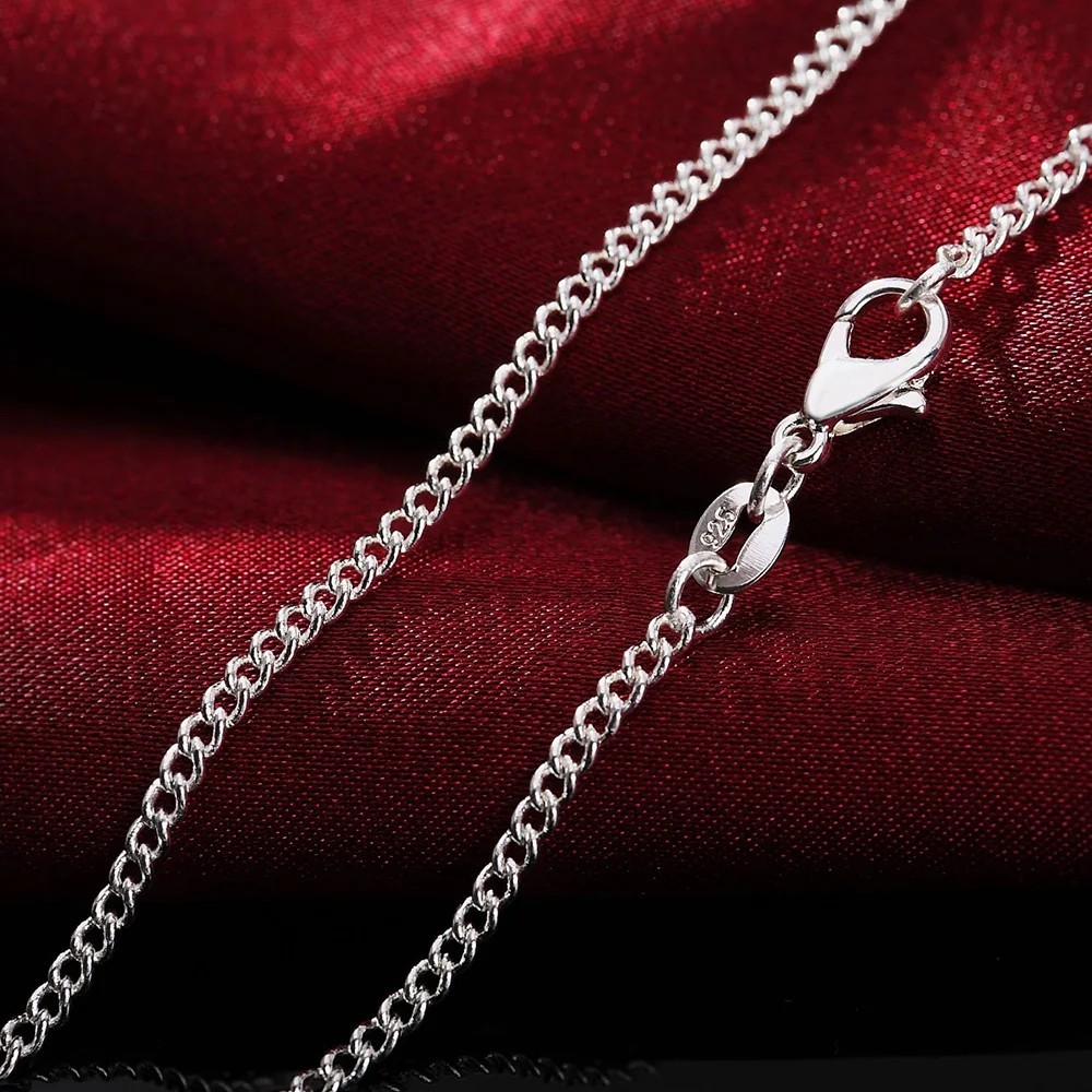 Real Solid Sterling Silver Diamond Cut Rope Chain Mens Boys Bracelet or Necklace