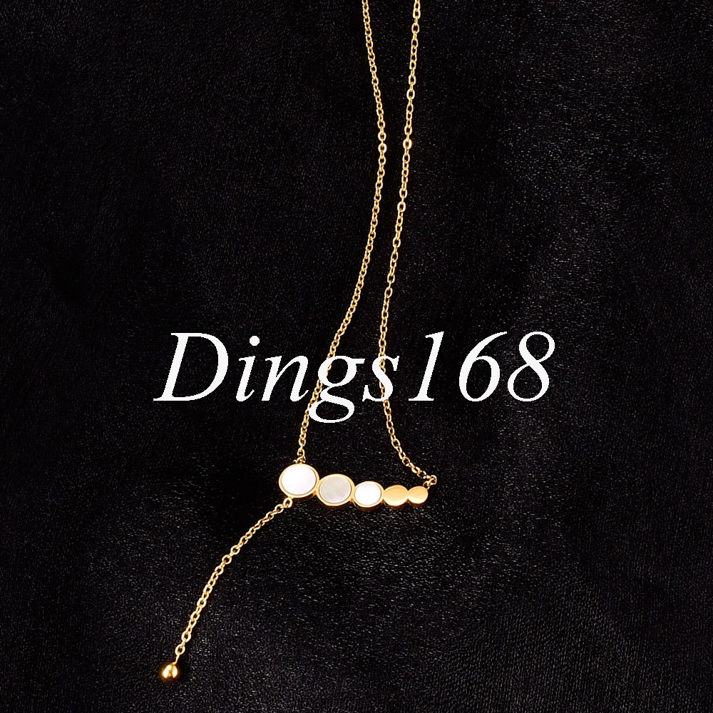 Solid 18K Yellow Gold Filled 0.3″x1″ White Fritillaria Bean 16″+2″ Thin Necklace