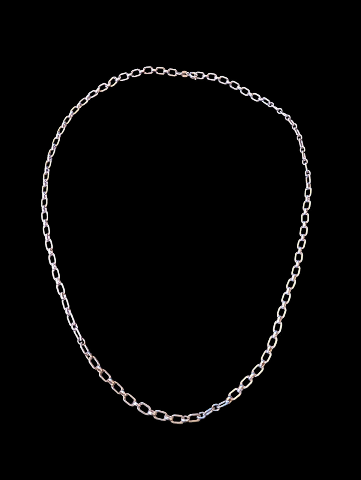 925 Sterling Silver Chain Link 23.5″ 4.2mm Wide Necklace