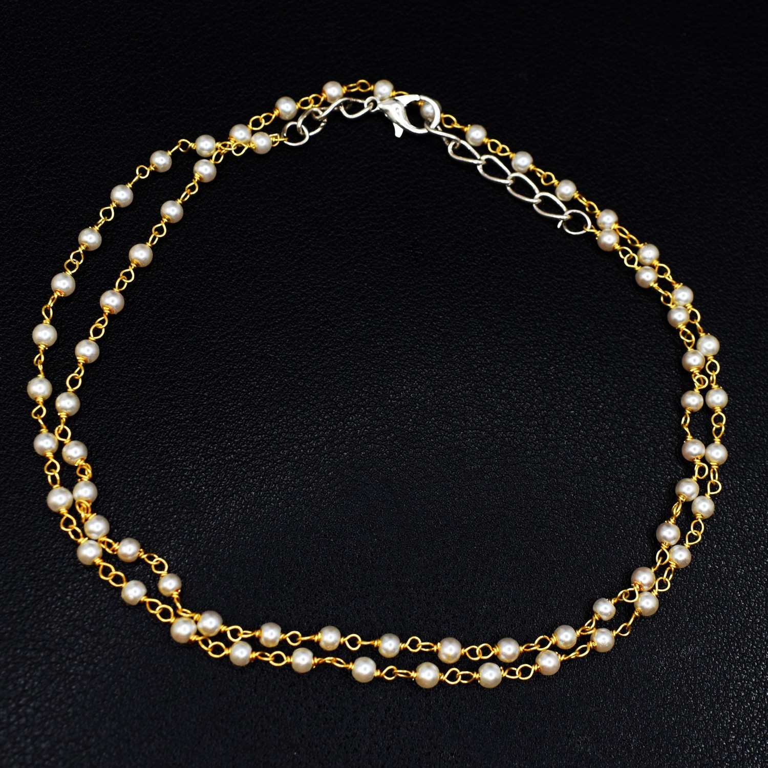 Very Attractive Fresh Water Pearl 5.00 Gms Shinning Beaded Necklace RK 20 AZ8