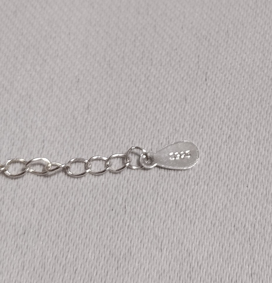 Fun Sterling Silver 12″ (3.5′ Ext) Choker Necklace Dual Style – Paperclip & Bead