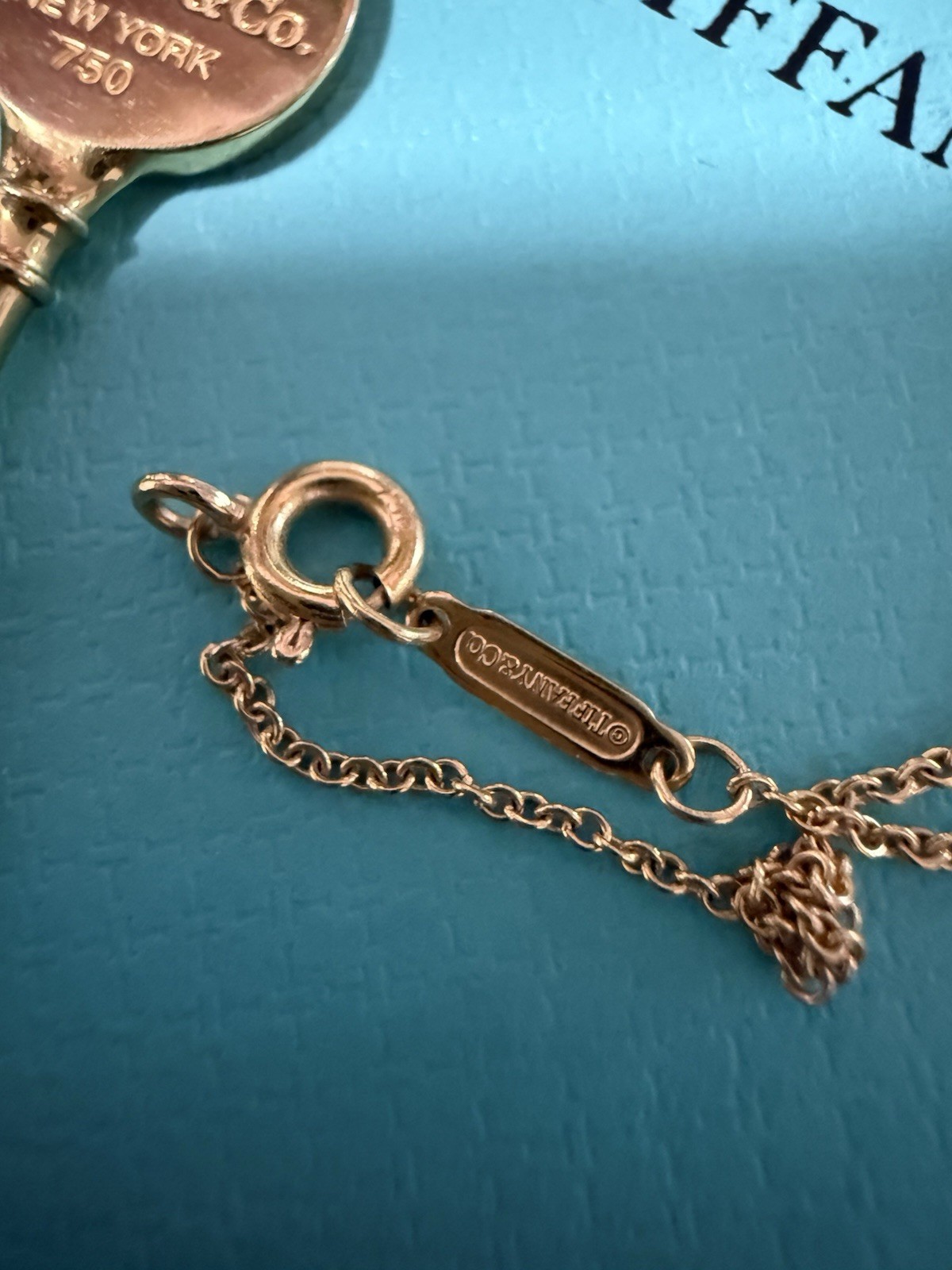 Tiffany & Co. 18k Gold ‘Return to Tiffany’ Necklace with Key