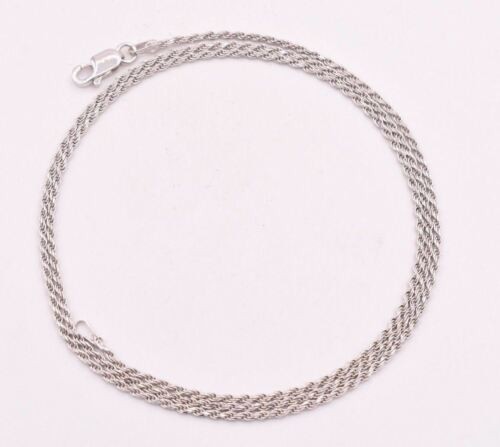 Tarnish-Free Diamond Cut Rope Chain Necklace Real 925 Sterling Silver ALL SIZES