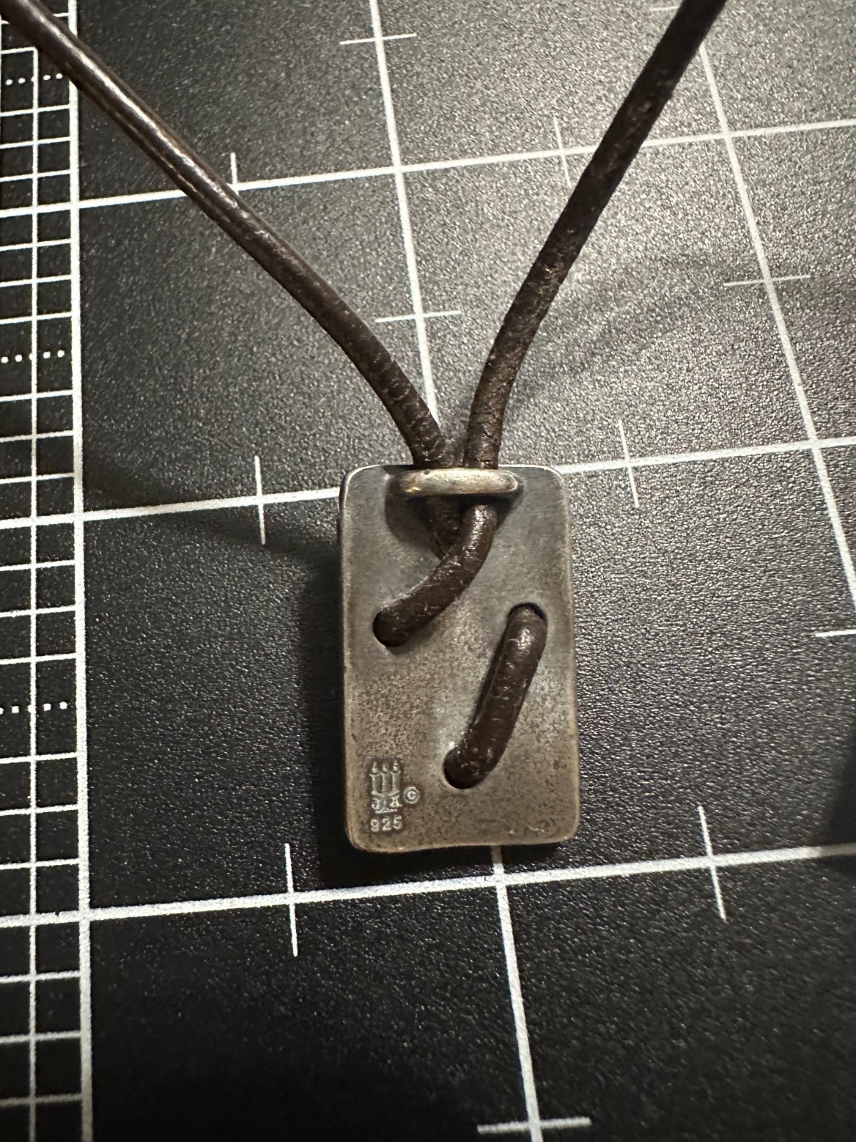 James Avery Necklace Brown Leather Sterling Silver 925 Cross Shield Pendant