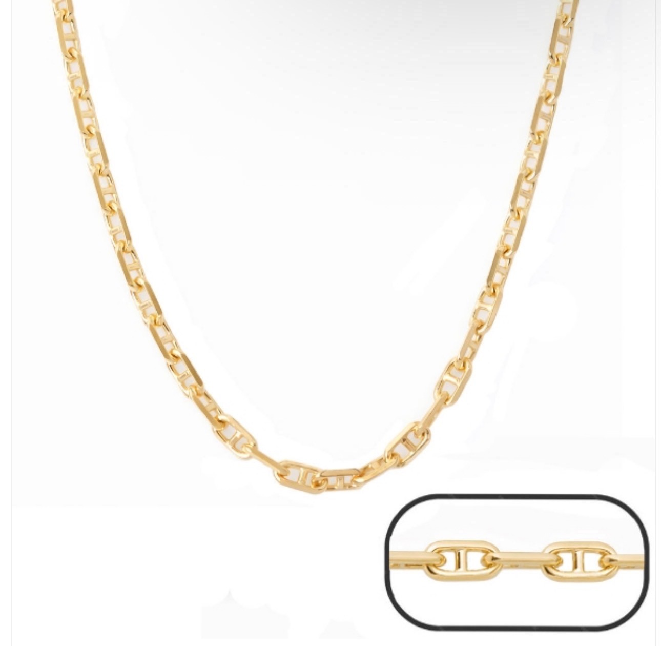 20 INCHES 14K GOLD 2.15MM ANCHOR CHAIN
