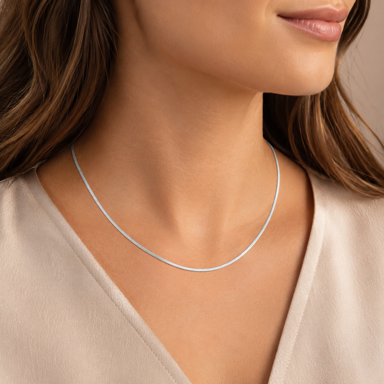 925 Sterling Silver Italian Snake Chain Necklace – 1.5mm