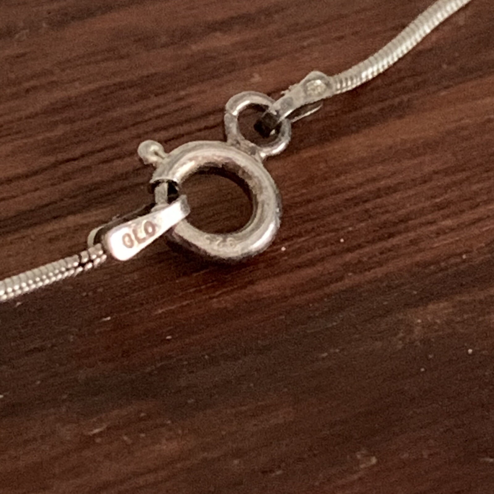 OLO Italy Sterling Silver 925 chain 5MM Satellite Pearl Necklace 16.5in