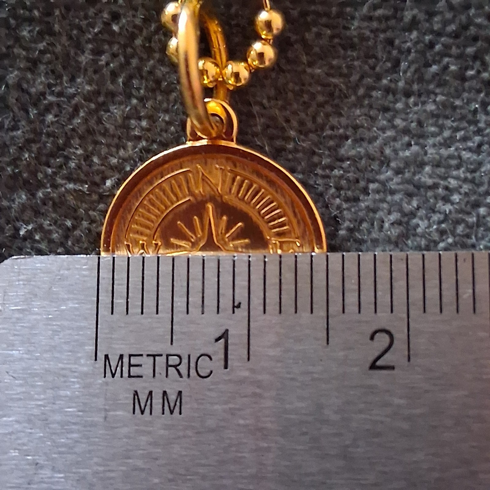 LOLA Necklace: Sterling Silver Gold Vermeil Compass Pendant 16″ 2mm Ball Chain