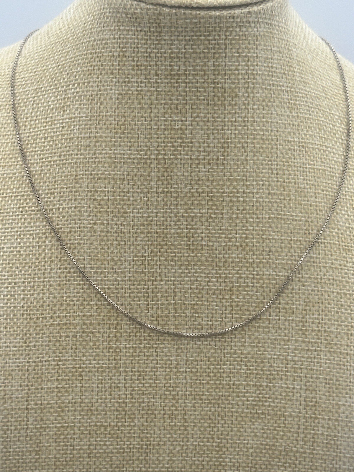 Italian Solid Sterling Silver Box Link Chain Necklace 925 Silver Chain UNISEX