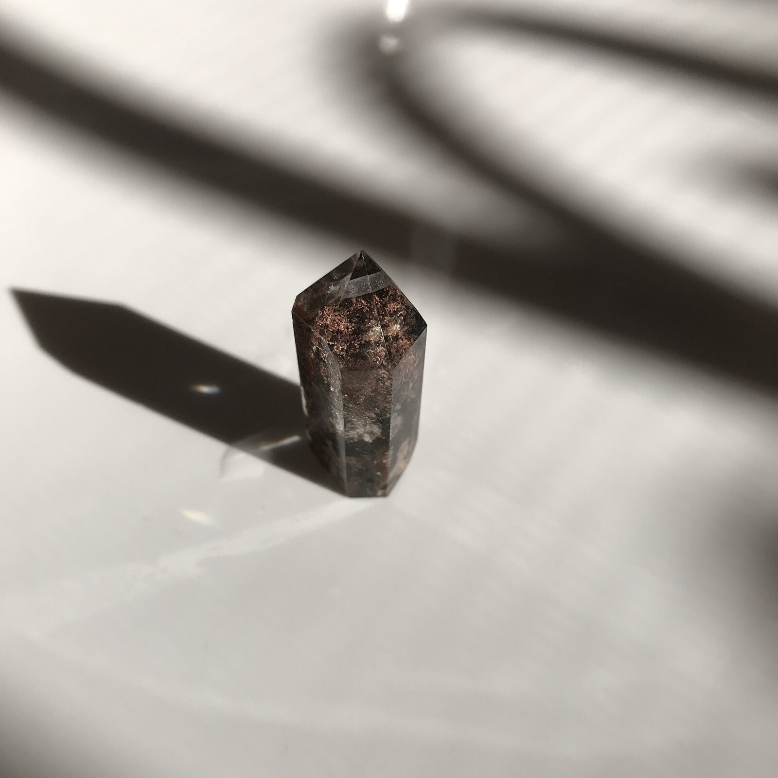 US SELLER Natural Green Phantom Quartz Pendant Pointed Tower Crystal Gem Stone 1