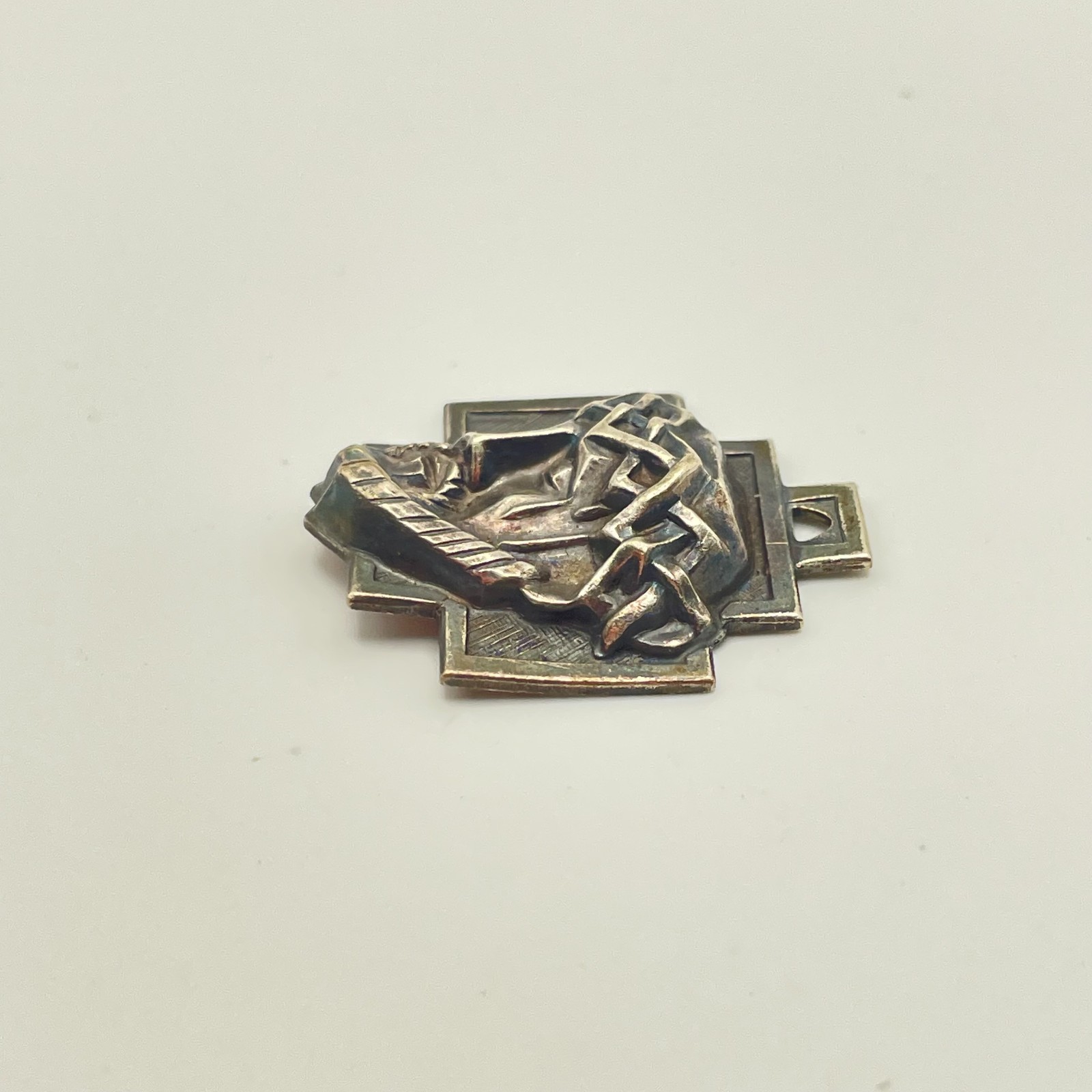LUMIN STERLING SILVER “JESUS” PENDANT – Slightly Dented as shown in pictures