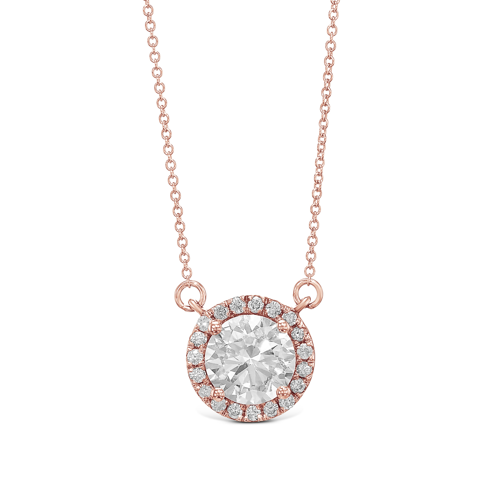 IGI Diamond Pendant VS1 F Round 2.10 Ctw Lab Created 14k White Gold Eye Clean