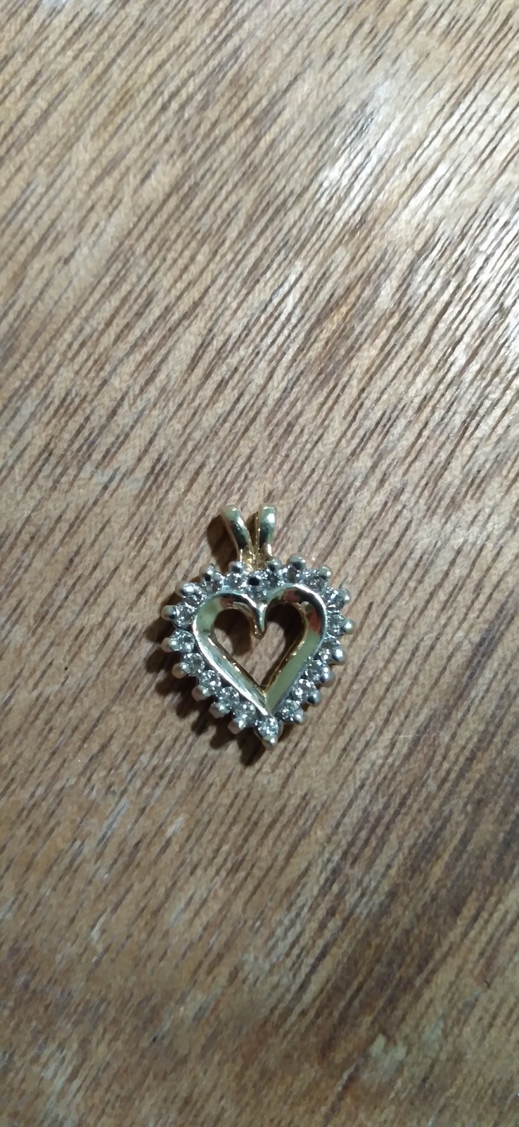 Vintage 10k Yellow Gold 20 Melee Diamond Heart Charm 2 Grams 😘 Sweetheart 😚