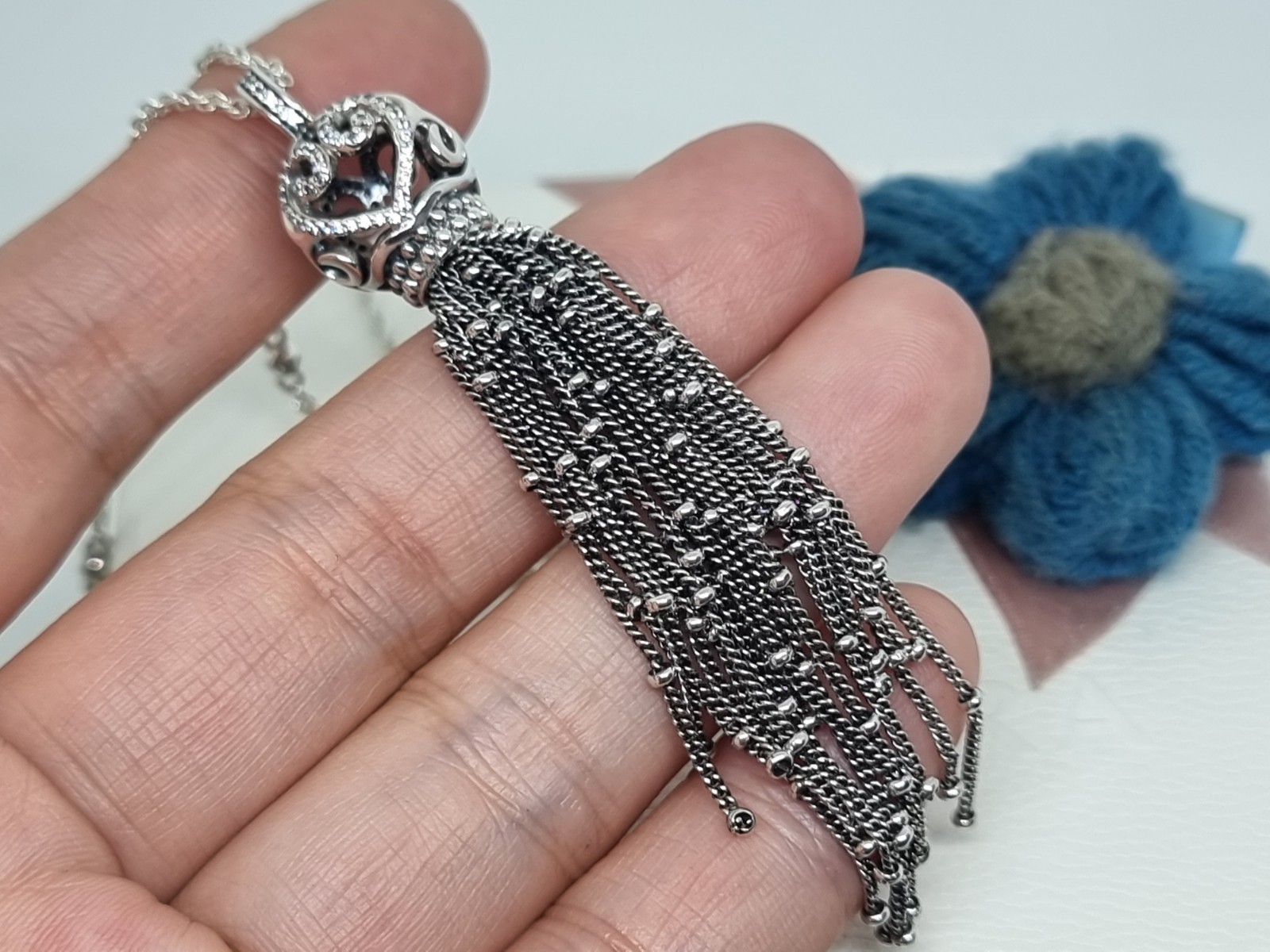 NEW Genuine Pandora Spring 2018 Enchanted Tassel Pendant Necklace 70cm 💕 BOXED