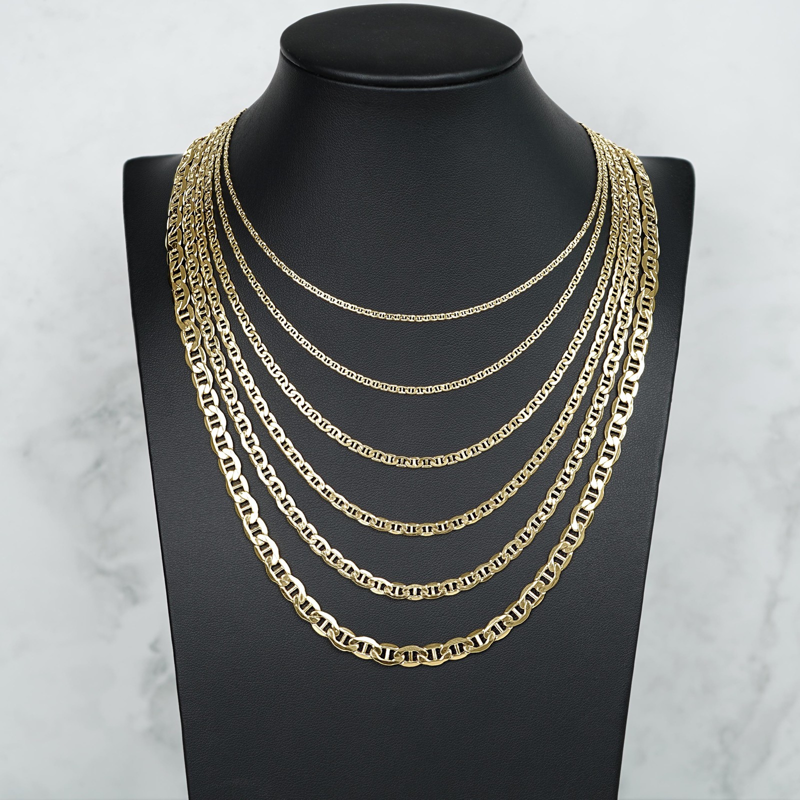 10k Gold Classic Mariner Chain (Hollow)
