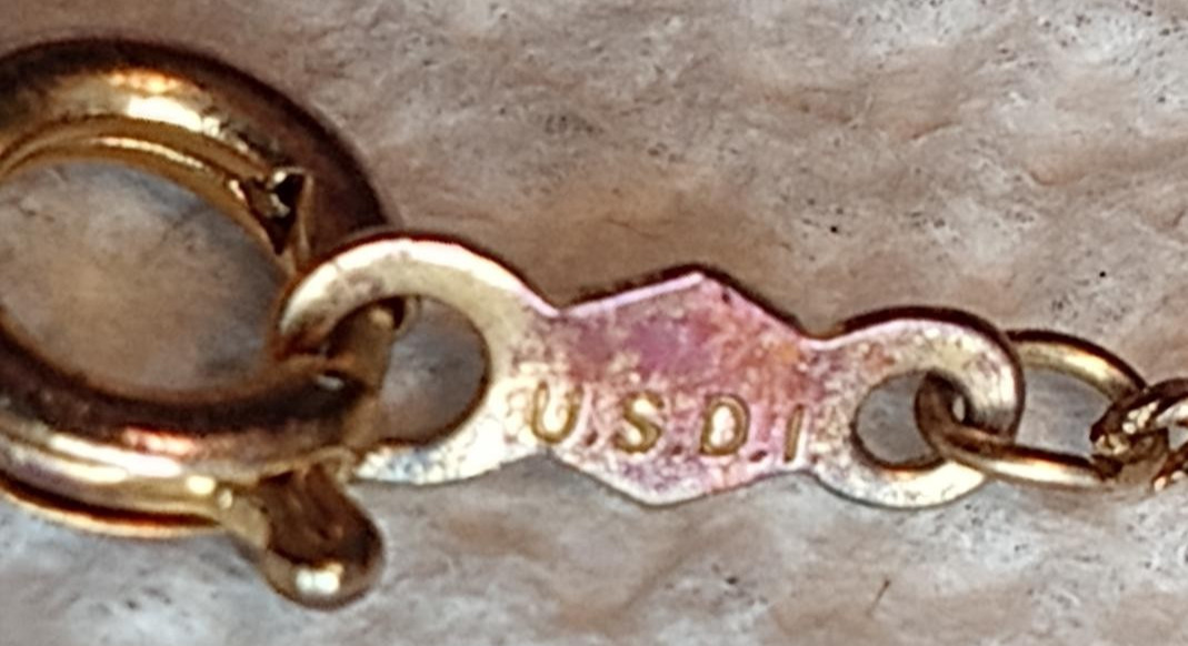 1985 Genuine Diamond Pendant Necklace 17″ Chain COA USD Imports Original Holder