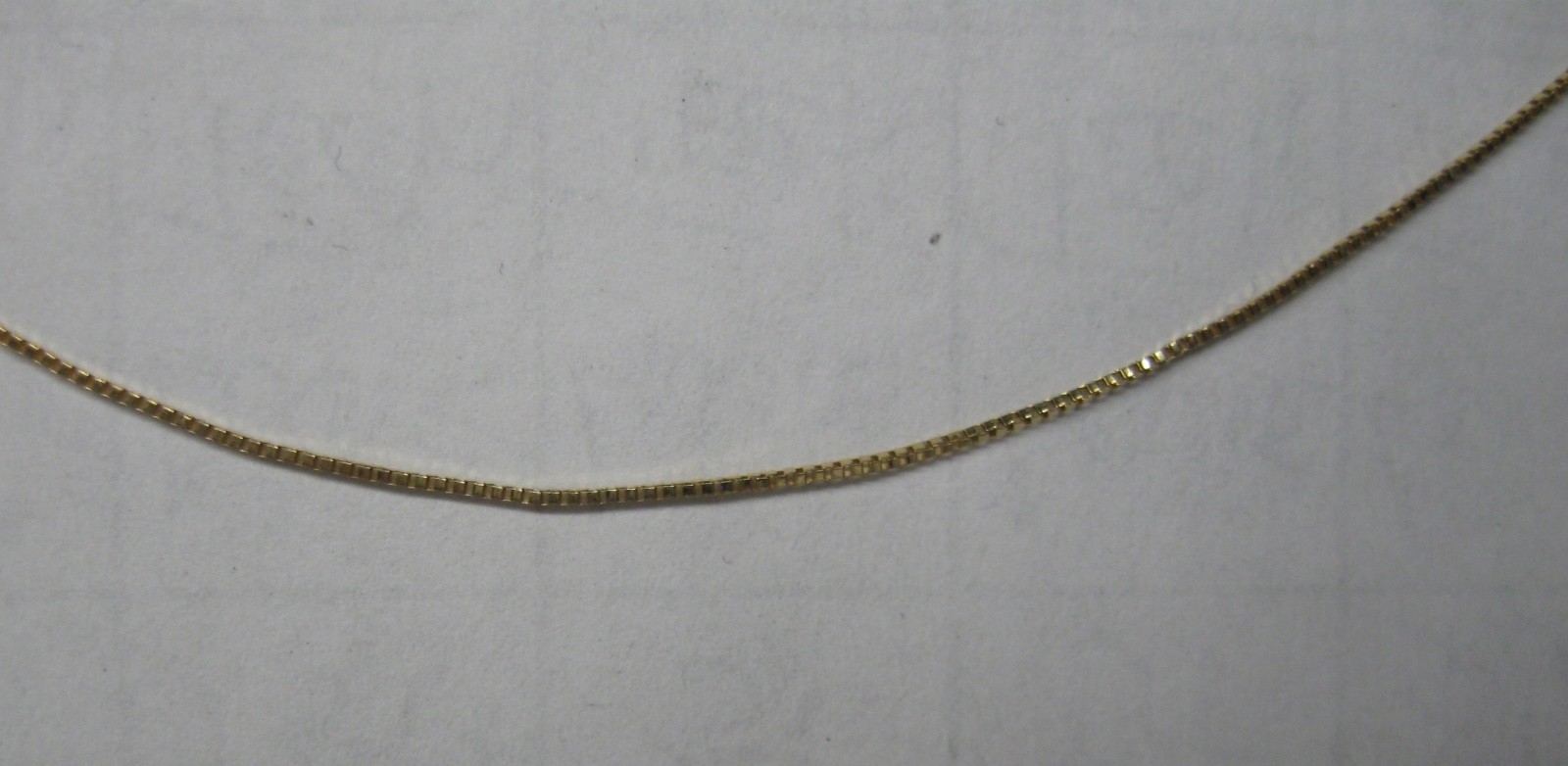 10K SOLID GOLD FINE 23″ BOX .55mm NECKLACE CHAIN