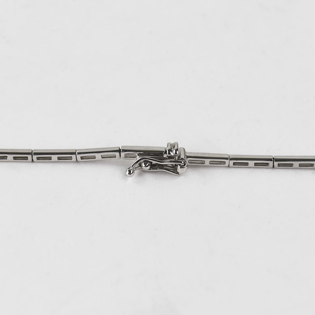 14K White Gold Diamond Necklace 3.00ct