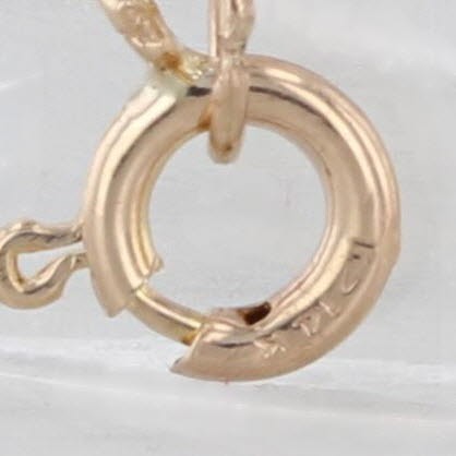 Cable Chain Necklace 14k Yellow Gold 16.25″ 1.2mm