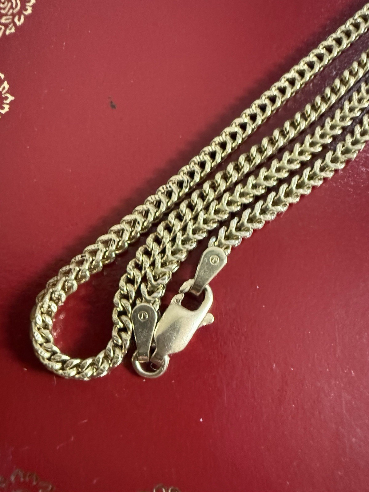 10k Solid Gold Franco 2.5mm Diamond Cut 22inch