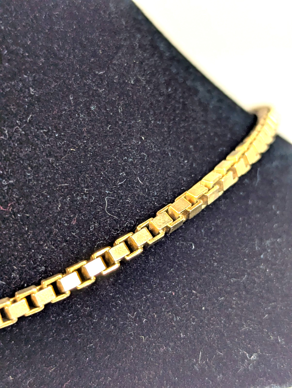 Vintage 14K SOLID Yellow Gold Box Chain Necklace 20″ HEAVY Gift FREE Shipping