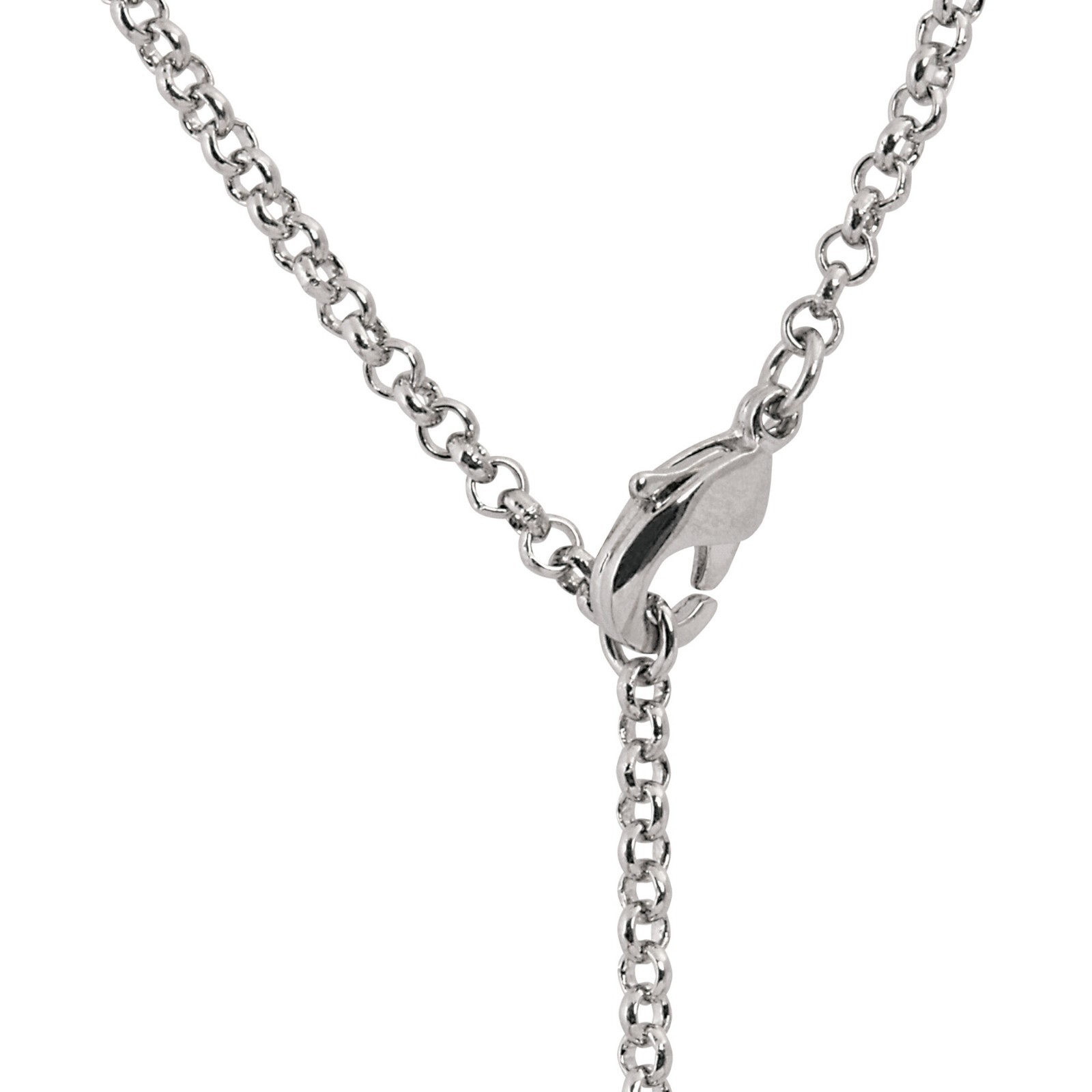 Silver Mercury Dime Silvertone Pendant with 18″ Chain