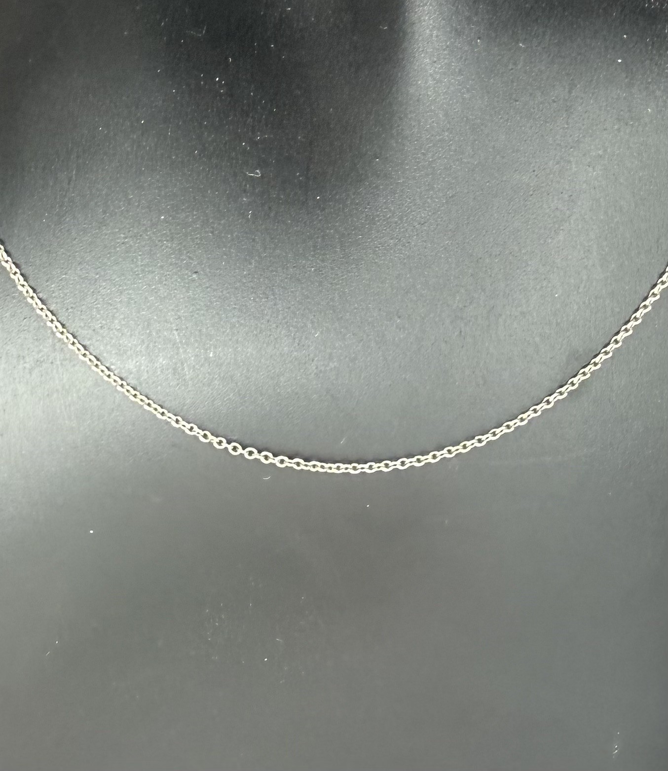 Authentic VTG Tiffany & Co 925 Sterling Silver Cable Link 1g Chain Necklace 16″