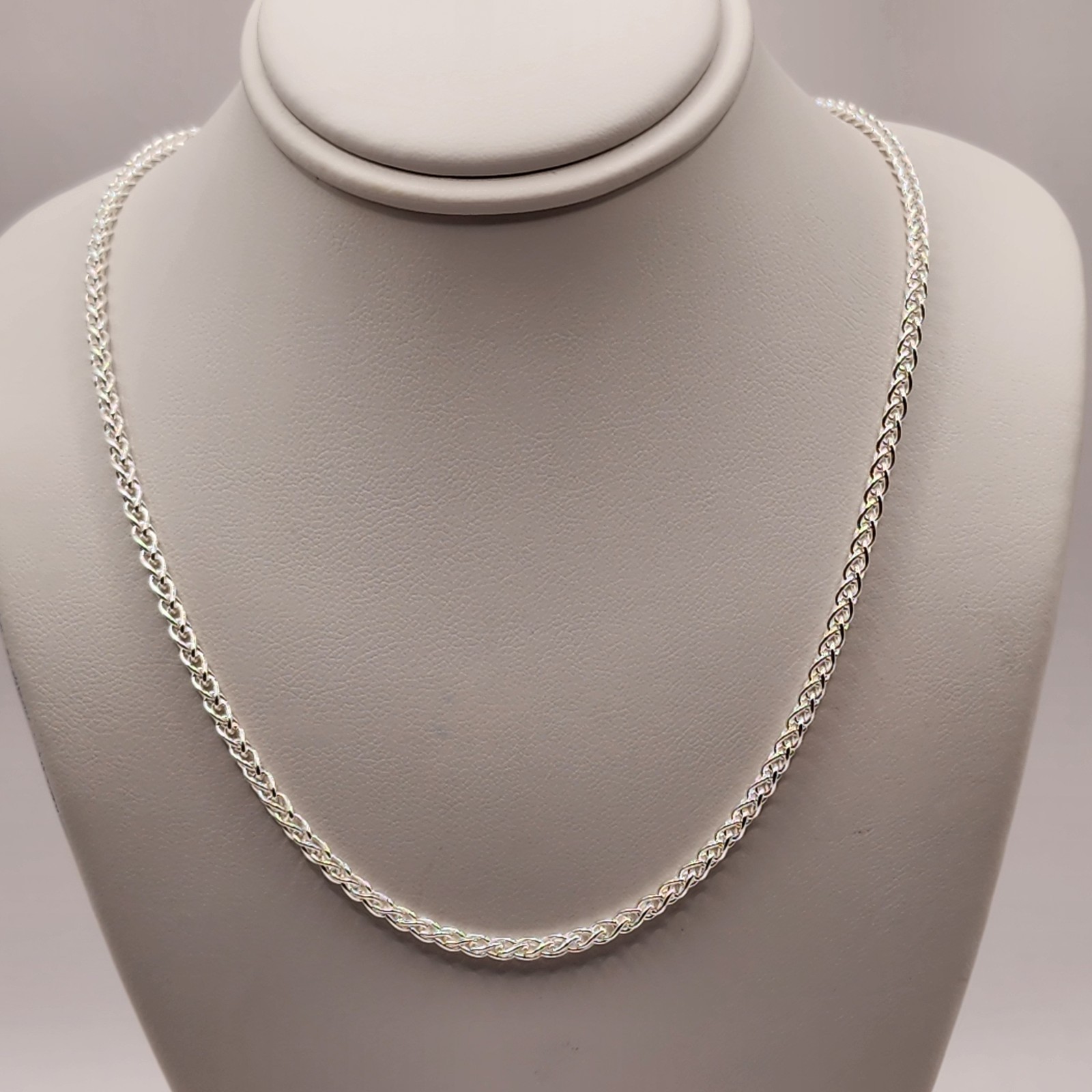 925 NEW Sterling Silver ITALIAN Chain- Wheat 22″ Length 2mm Width FREE Shipping
