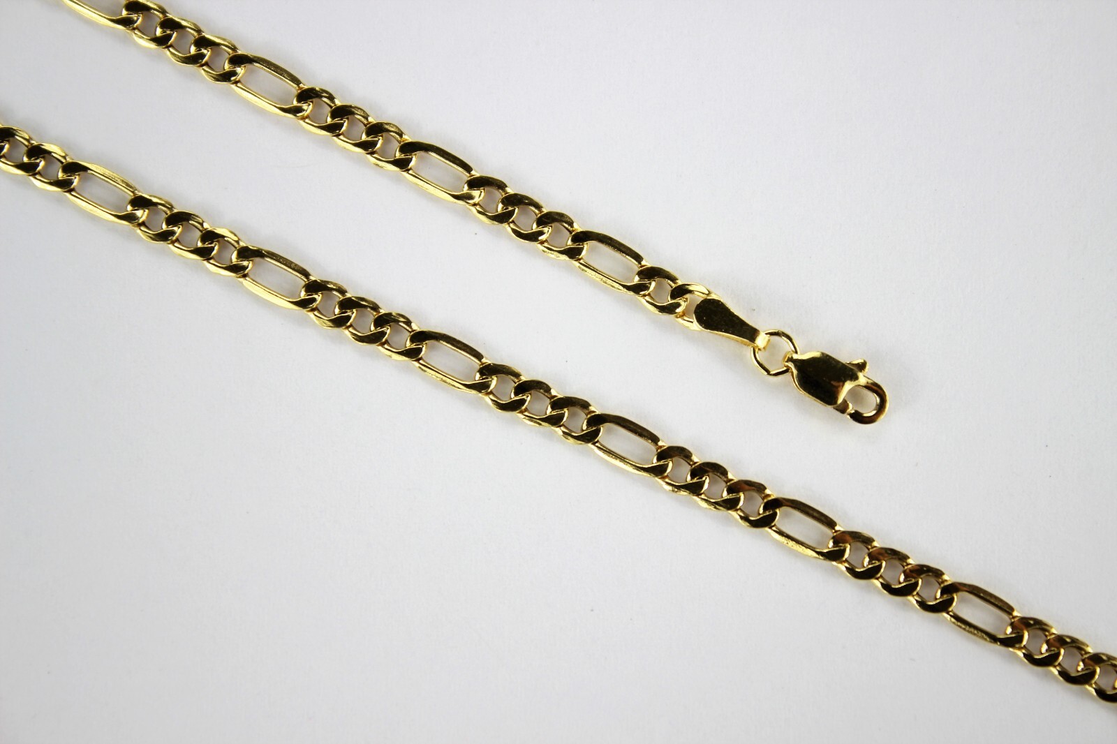 10k Yellow Gold 2mm-5.5mm Figaro Link Chain Necklace 16″ – 30″ Hollow