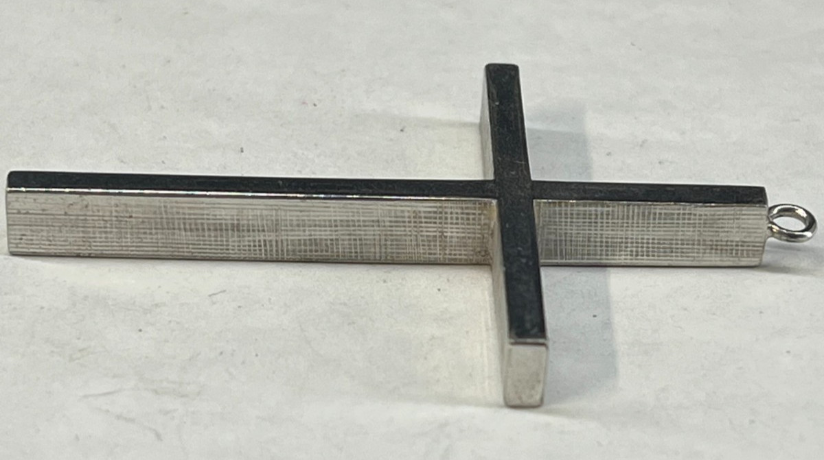 Avedon Sterling Silver 925 Large Thick Cross Pendant Minimal 2.25″ 16.3g Signed