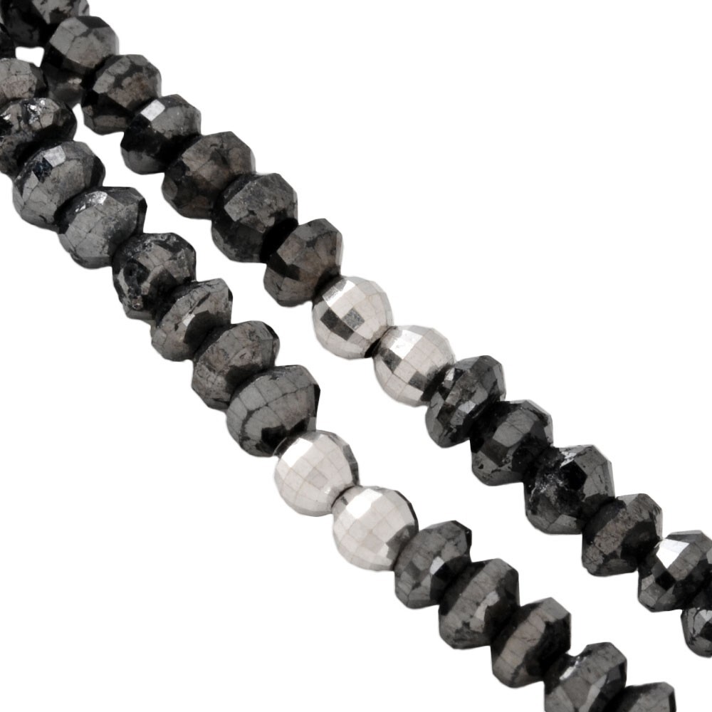 Unbranded Necklace Black Diamond 60.8ct K18WG White Gold 14.3g Accessories