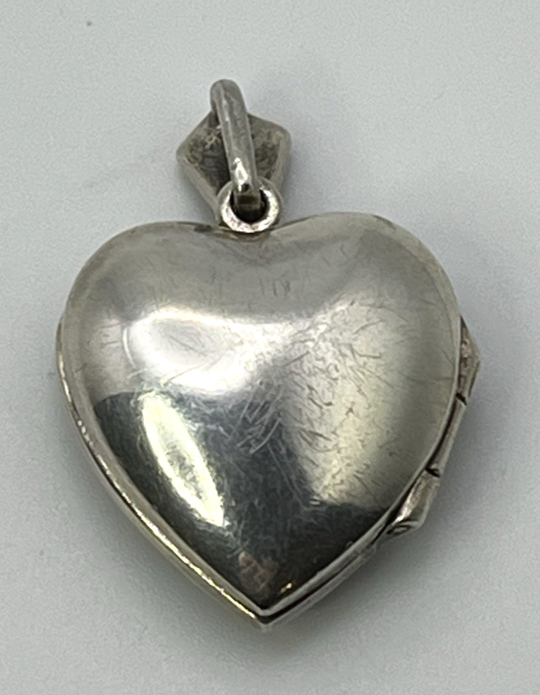 PINK MOP & MARCASITE Secret Poison Pill HEART PENDANT Solid Sterling Silver 925