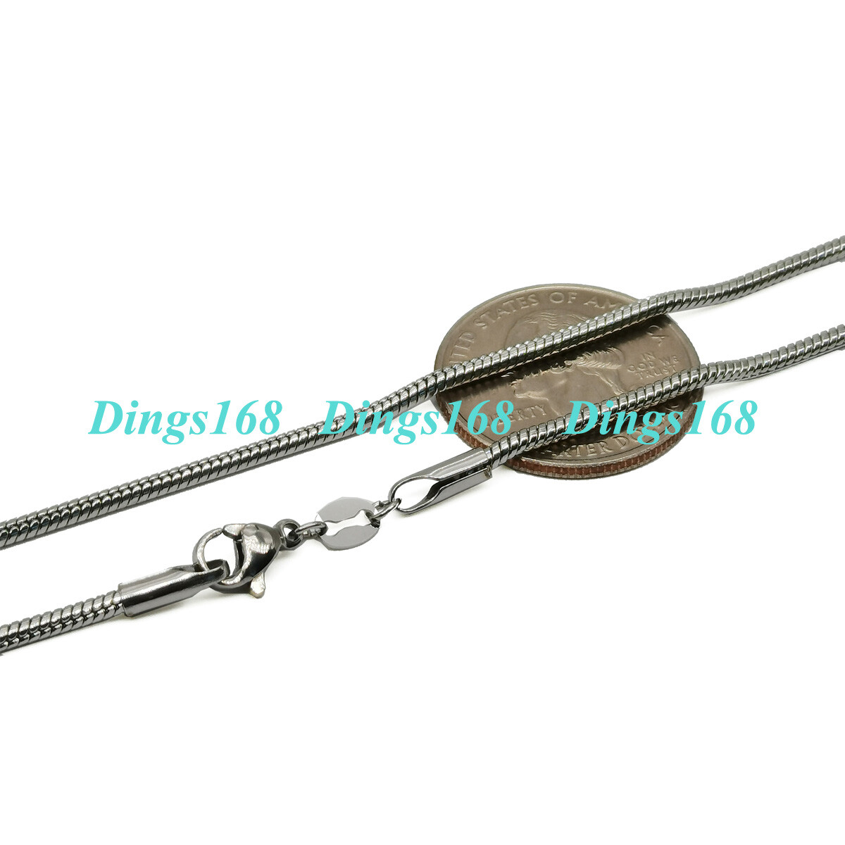 Real 925 Sterling Silver Tarnish/Nickel-Free 1.2mm 36 inch Snake Chain Necklace