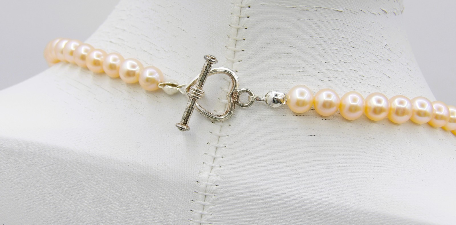 14″ inches High Quality Peach Potato Genuine Freshwater Pearl Necklace NK887