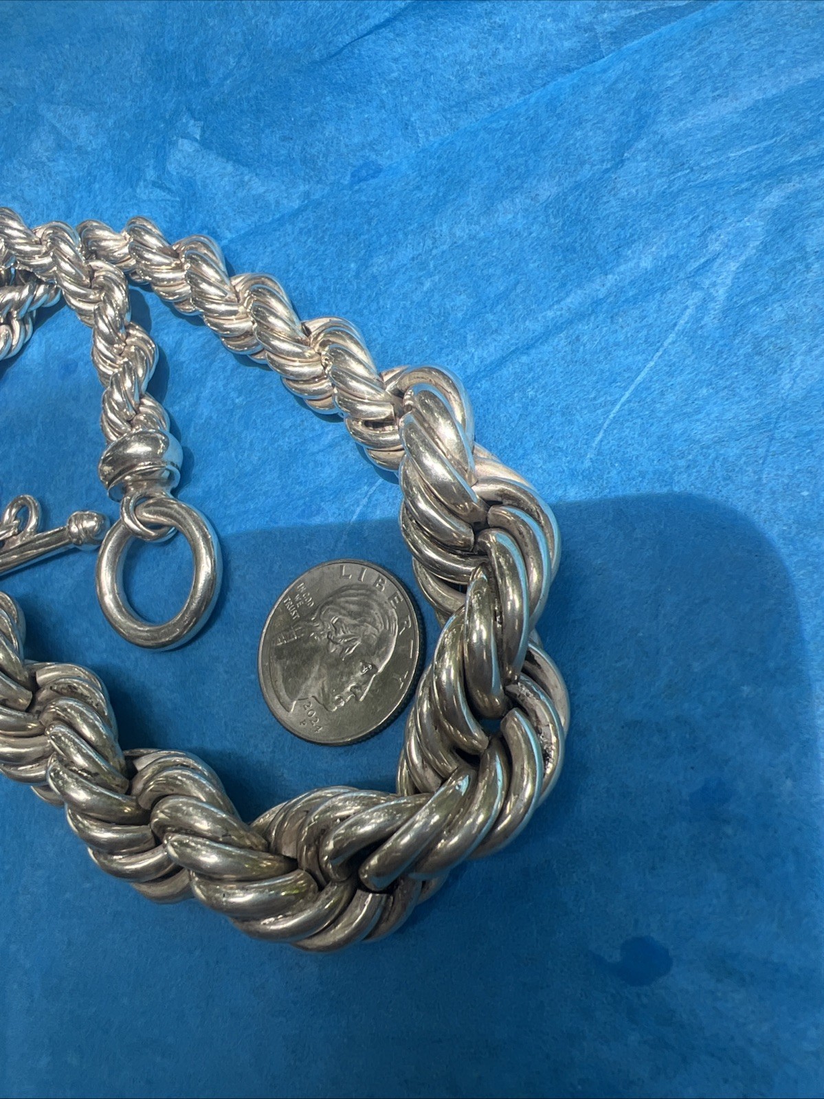Sterling Graduated Rope Huge and Massive 200 Grams Heavy Weight